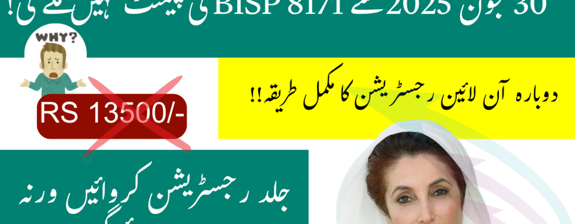 Why BISP Payment Stopped After 30 June 2025 and How to Fix It