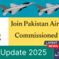 Join Pakistan Air Force as Commissioned Officer