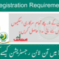 PSER Registration Requirements
